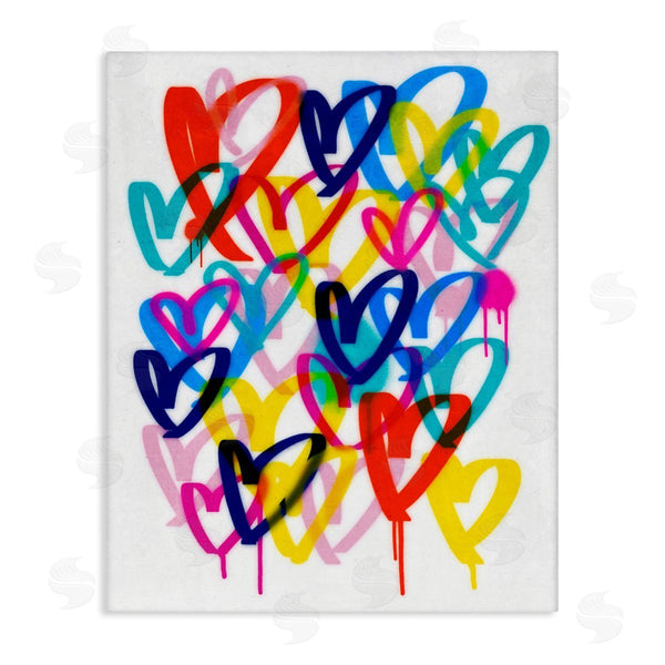 stupell industries Victoria Barnes | Modern Graffiti Hearts