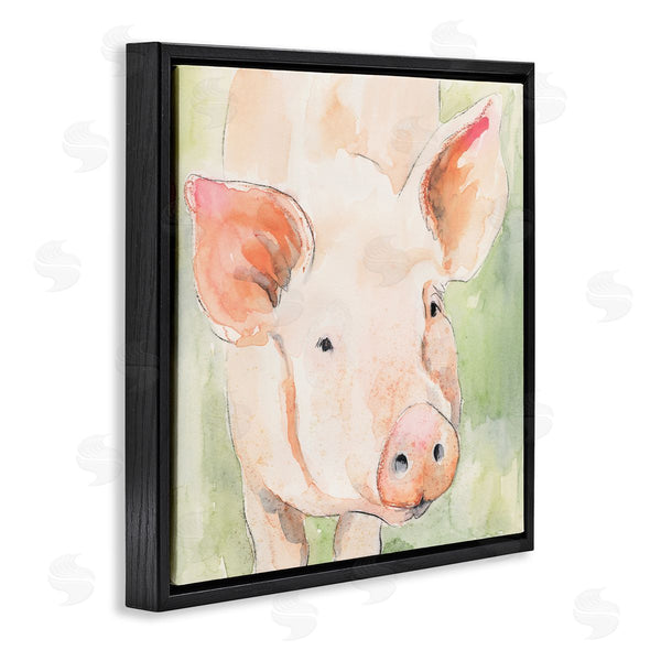 Stupell Industries Victoria Barnes | Modern Pig Portrait Wall Art