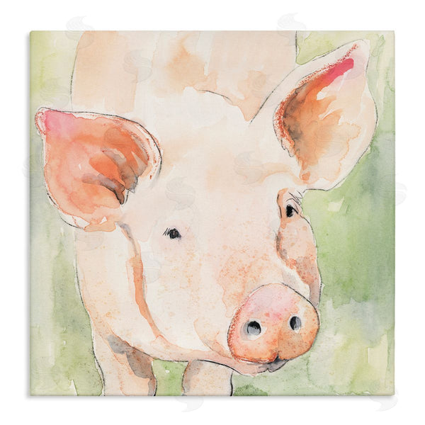 stupell industries Victoria Barnes | Modern Pig Portrait Wall Art
