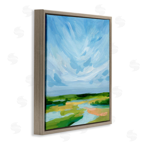 Stupell Industries Victoria Barnes | Modern Stream Landscape Wall Art