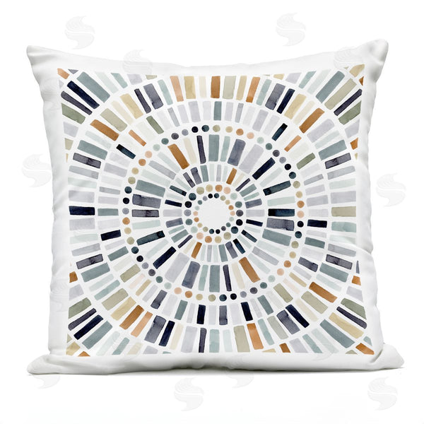 Stupell Industries Victoria Barnes | Mosaic Circle Pattern Printed Throw Pillow