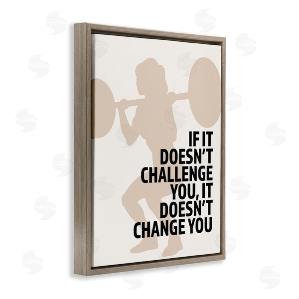 Stupell Industries Victoria Barnes | Motivational Challenge Workout Wall Art