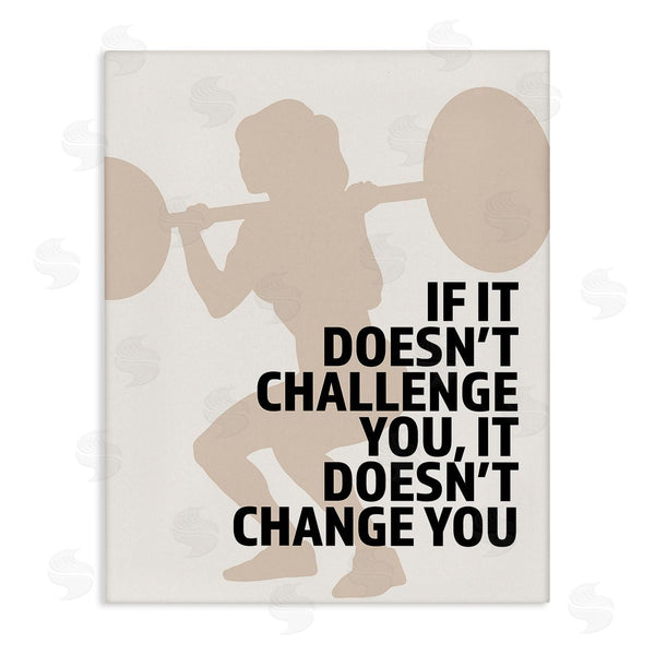 stupell industries Victoria Barnes | Motivational Challenge Workout Wall Art