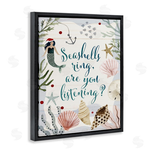 Stupell Industries Victoria Barnes | Nautical Christmas Song Pun