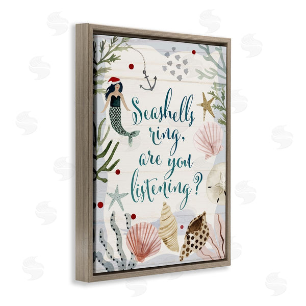 Stupell Industries Victoria Barnes | Nautical Christmas Song Pun