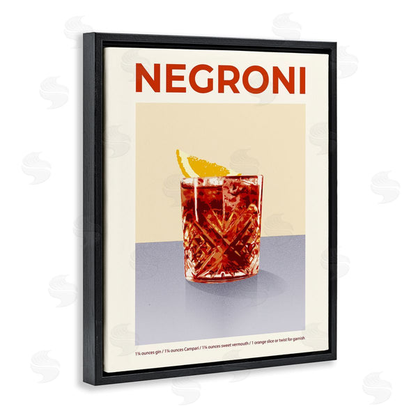 Stupell Industries Victoria Barnes | Negroni Classic Cocktail