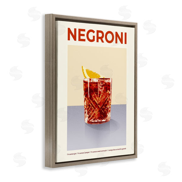 Stupell Industries Victoria Barnes | Negroni Classic Cocktail