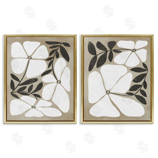 Stupell Industries Victoria Barnes | Neutral Bohemian Flowers
