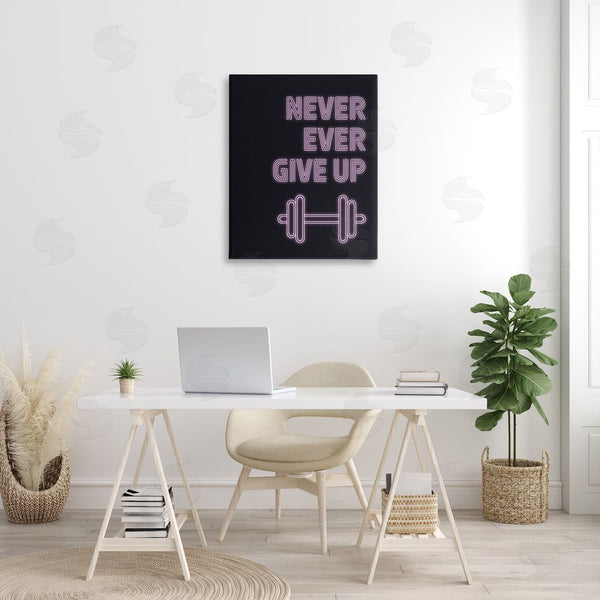 Stupell Industries Victoria Barnes | Never Ever Give Up Wall Art