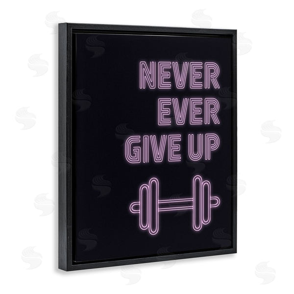 Stupell Industries Victoria Barnes | Never Ever Give Up Wall Art