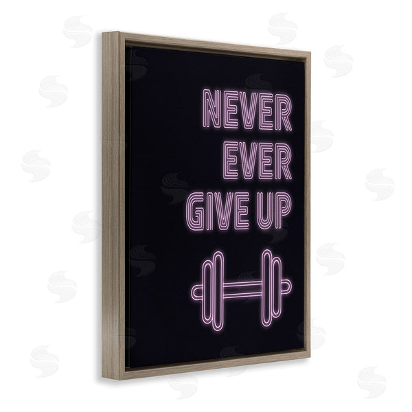 Stupell Industries Victoria Barnes | Never Ever Give Up Wall Art