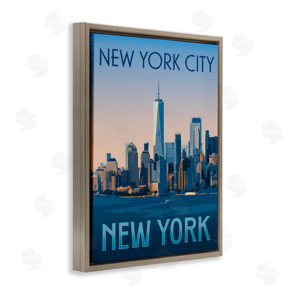 Stupell Industries Victoria Barnes | New York Landmark Skyline