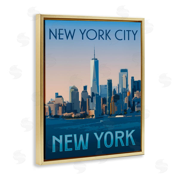 Stupell Industries Victoria Barnes | New York Landmark Skyline