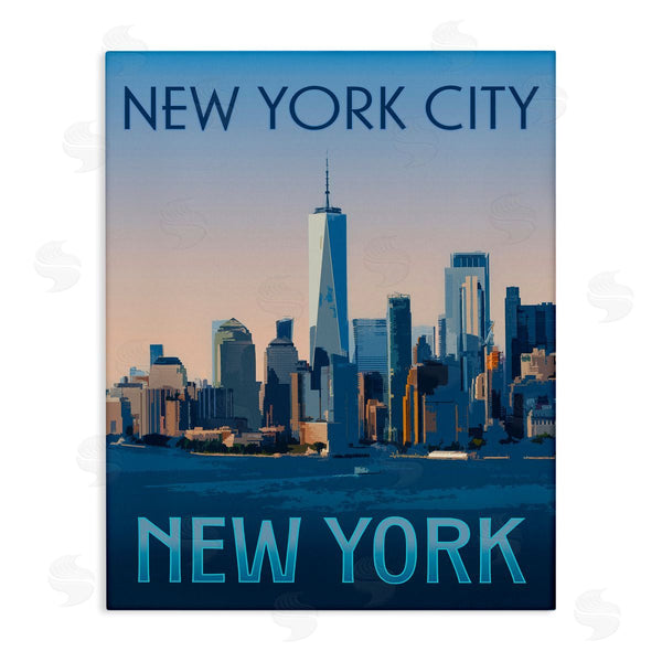 Stupell Industries Victoria Barnes | New York Landmark Skyline