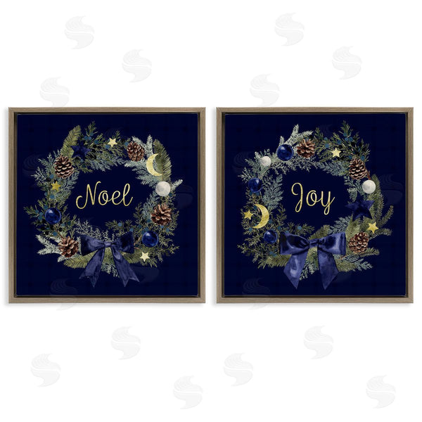 Stupell Industries Victoria Barnes | Noel Joy Balsam Wreath Pinecones