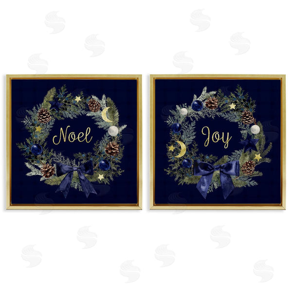 Stupell Industries Victoria Barnes | Noel Joy Balsam Wreath Pinecones