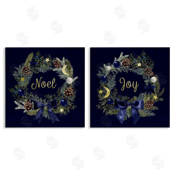 stupell industries Victoria Barnes | Noel Joy Balsam Wreath Pinecones