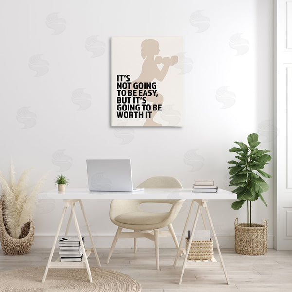 Stupell Industries Victoria Barnes | Not Easy But Worth It Wall Art