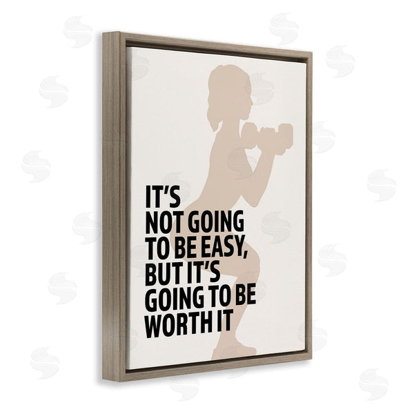 Stupell Industries Victoria Barnes | Not Easy But Worth It Wall Art
