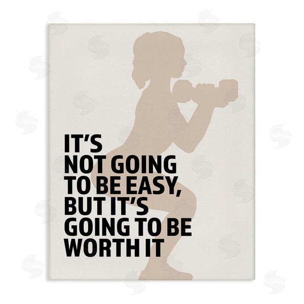stupell industries Victoria Barnes | Not Easy But Worth It Wall Art