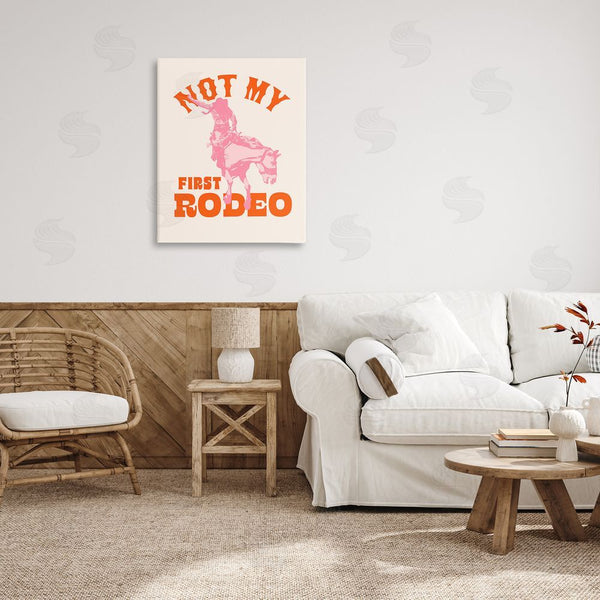 Stupell Industries Victoria Barnes | Not My First Rodeo Phrase Wall Art