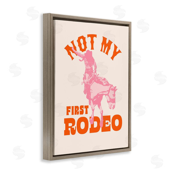 Stupell Industries Victoria Barnes | Not My First Rodeo Phrase Wall Art