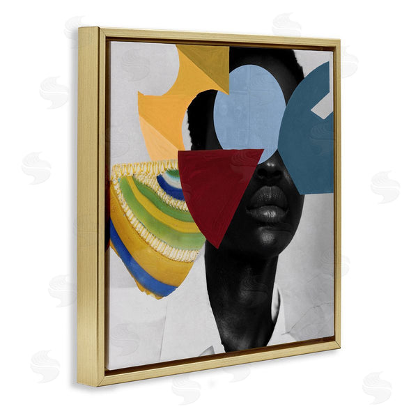 Stupell Industries Victoria Barnes | Obscura Shapes Over Portrait
