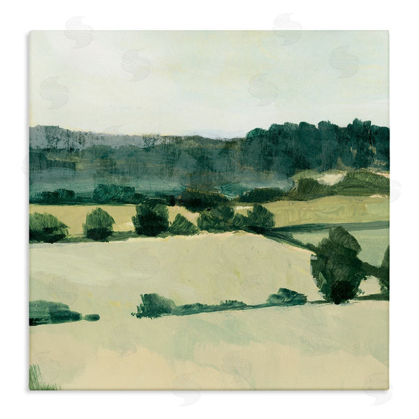 stupell industries Victoria Barnes | Open Green Farm Fields Abstract Country Tree Landscape Wall Art