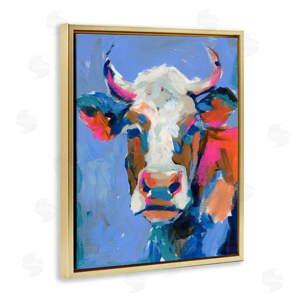 Stupell Industries Victoria Barnes | Painterly Cow Portrait Wall Art