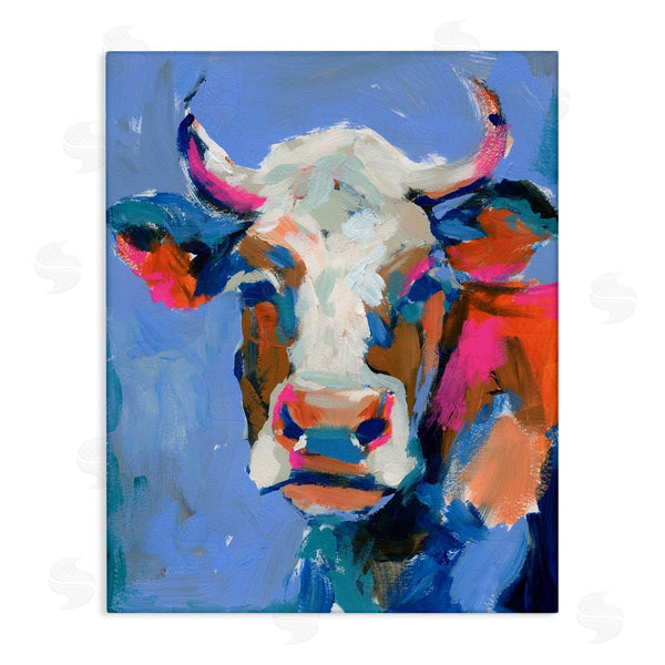 stupell industries Victoria Barnes | Painterly Cow Portrait Wall Art