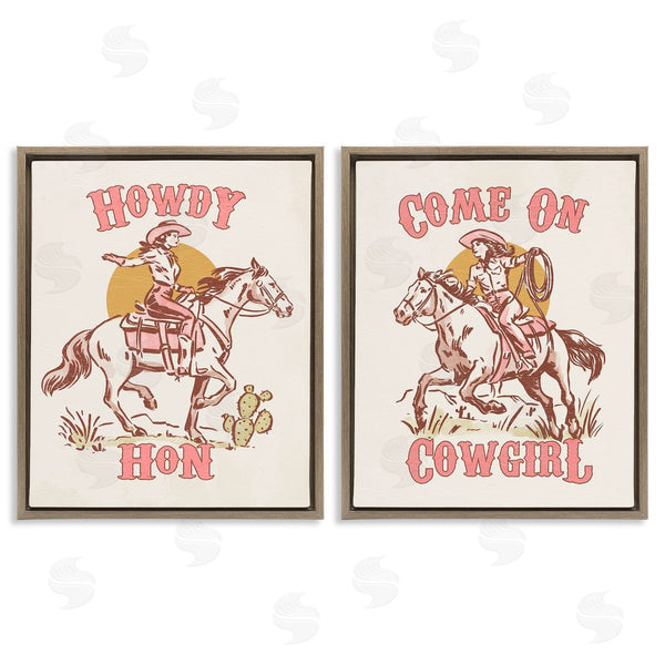 Stupell Industries Victoria Barnes | Pastel Cowgirl Phrases Wall Art