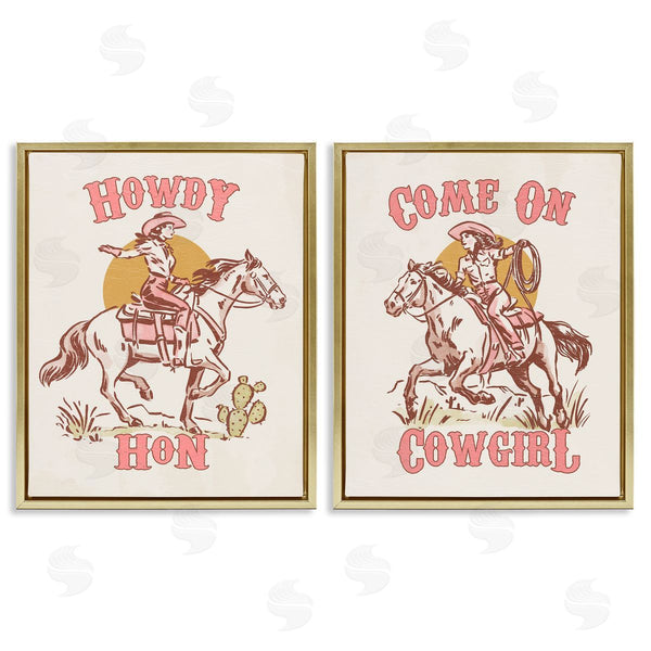 Stupell Industries Victoria Barnes | Pastel Cowgirl Phrases Wall Art