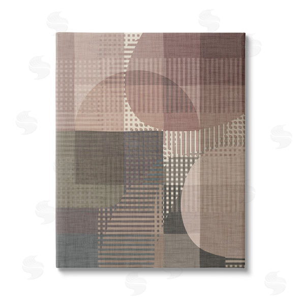 stupell industries Victoria Barnes | Patterned Earth Tone Shapes Wall Art