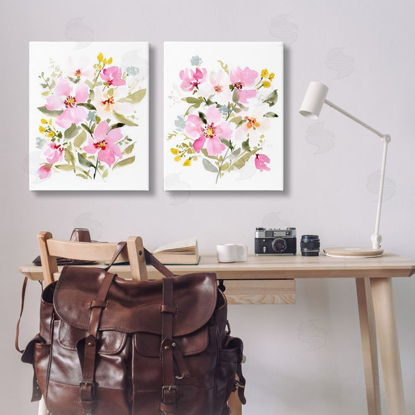 Stupell Industries Victoria Barnes | Pink Scattered Blooms Wall Art
