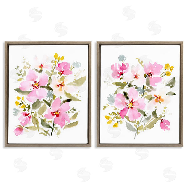 Stupell Industries Victoria Barnes | Pink Scattered Blooms Wall Art