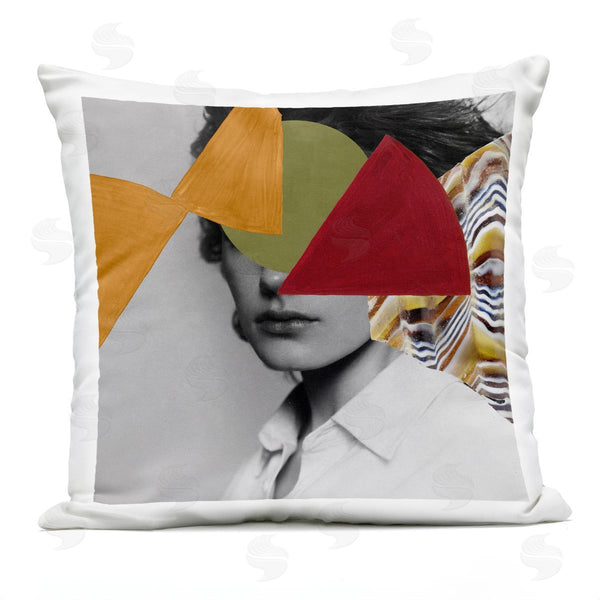 Stupell Industries Victoria Barnes | Pop Portrait Obscura Printed Throw Pillow