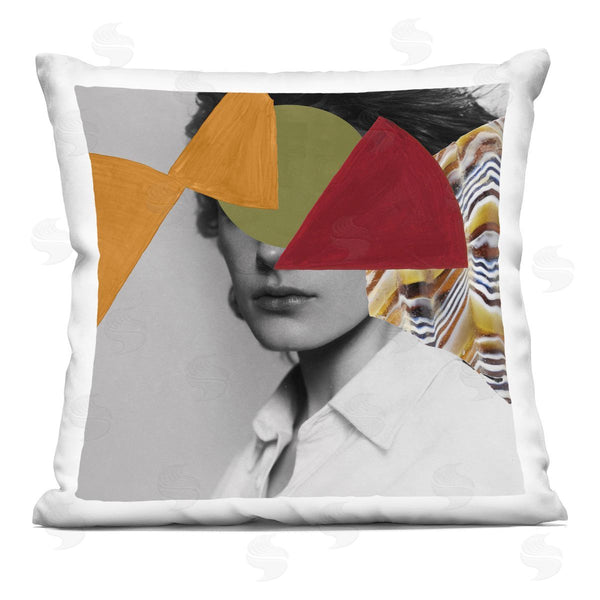 stupell industries Victoria Barnes | Pop Portrait Obscura Printed Throw Pillow