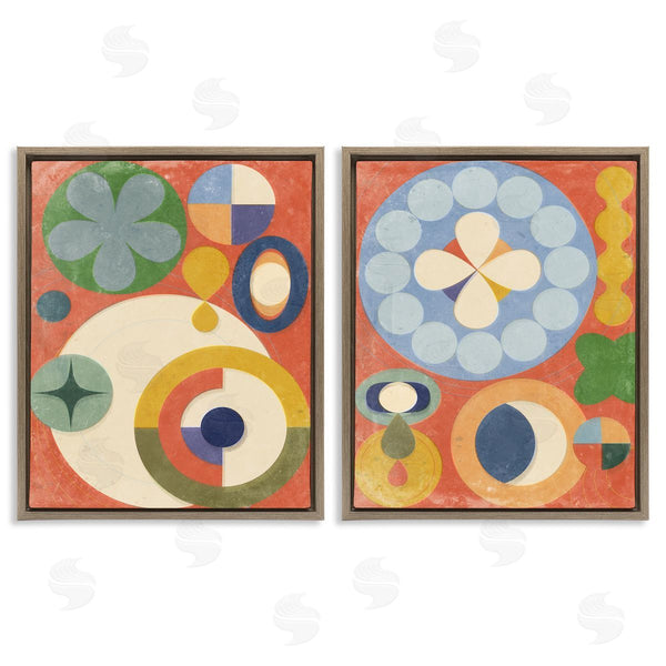 Stupell Industries Victoria Barnes | Retro Mixed Boho Shapes
