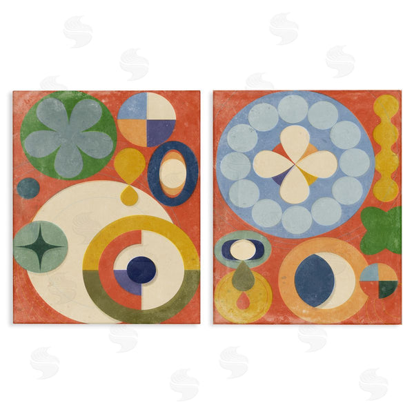 stupell industries Victoria Barnes | Retro Mixed Boho Shapes