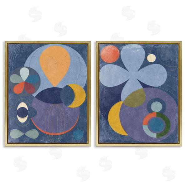 Stupell Industries Victoria Barnes | Retro Mixed Shapes