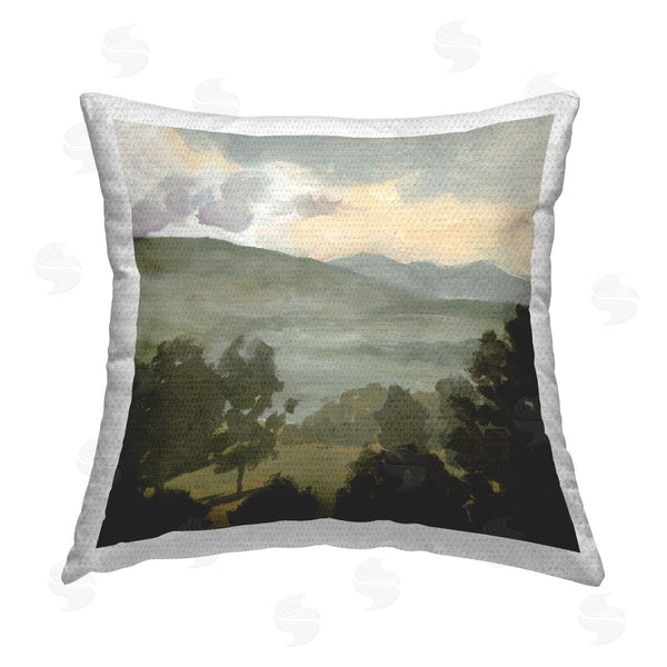 Stupell Industries Victoria Barnes | Rural Hills Landscape Printed Throw Pillow