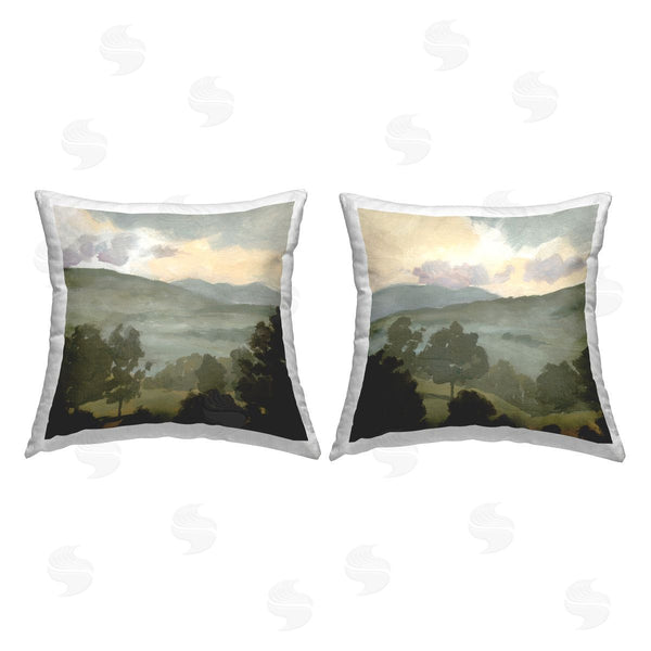 stupell industries Victoria Barnes | Rural Hills Rustic Landscape Printed Throw Pillow Set