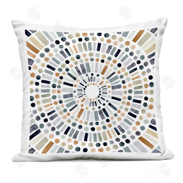 Stupell Industries Victoria Barnes | Rustic Abstract Shapes Printed Throw Pillow