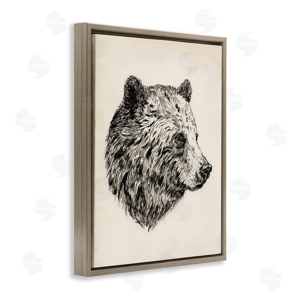 Stupell Industries Victoria Barnes | Rustic Bear Drawing