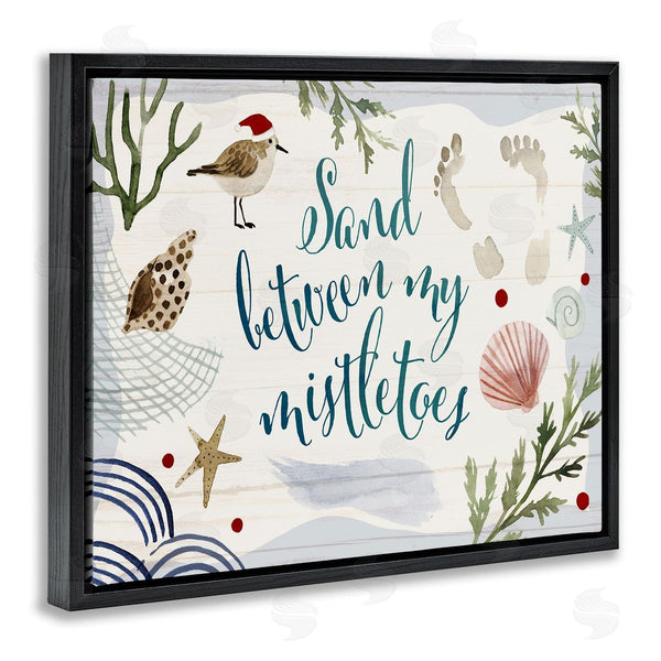 Stupell Industries Victoria Barnes | Sand Between Mistletoes Nautical Christmas