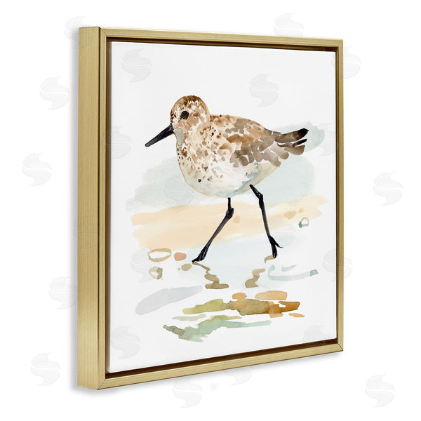 Stupell Industries Victoria Barnes | Sandpiper Stepping On Shore