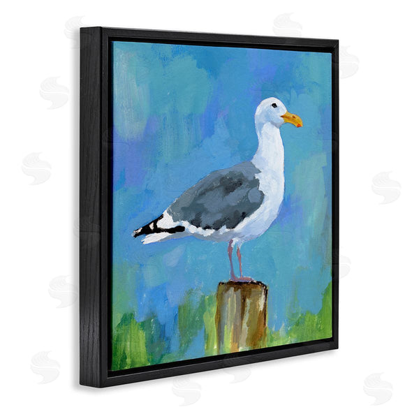 Stupell Industries Victoria Barnes | Seagull Perched Painting Wall Art