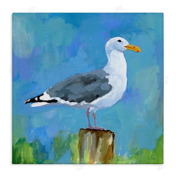 stupell industries Victoria Barnes | Seagull Perched Painting Wall Art