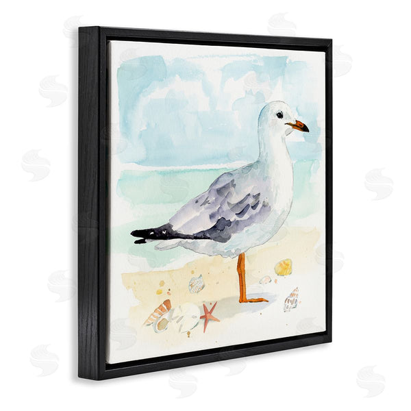 Stupell Industries Victoria Barnes | Seagull & Seashells On Shore