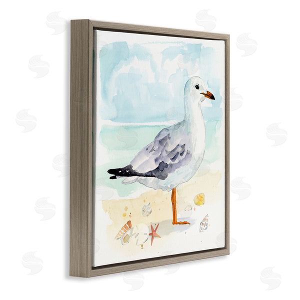 Stupell Industries Victoria Barnes | Seagull & Seashells On Shore